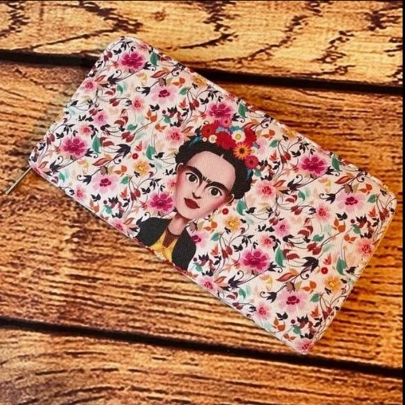 Floral Frida Kahlo Wallet - Picture 1 of 2